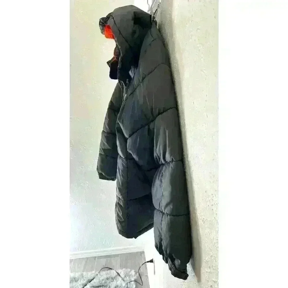 CB SPORTS Little Boys' XL(8-9) Gray Hooded Puffer Jacket w/ Hat NWT $85